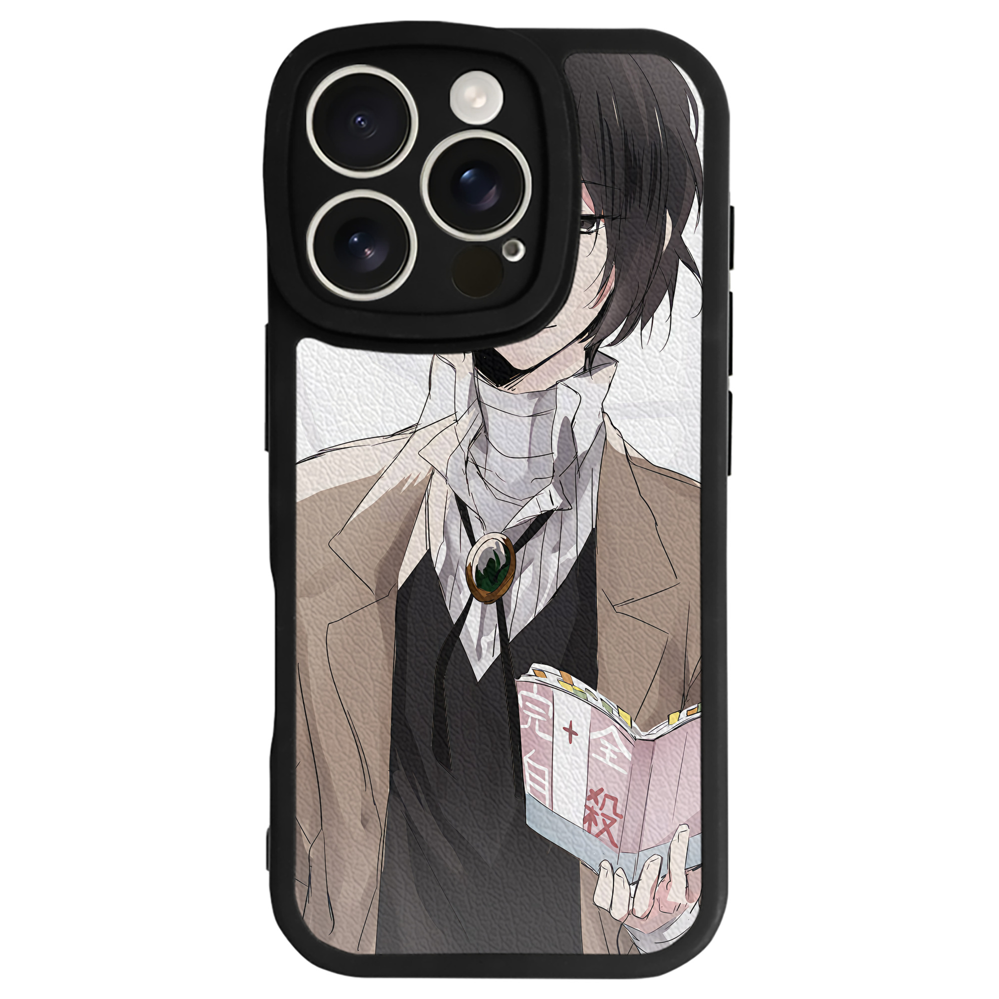 （画像用） 文豪ストレイドッグス Bungo Stray Dogs 【iPhone 16シリーズ対応】シリコンスマホケース（レザー調） 材質：シリコン